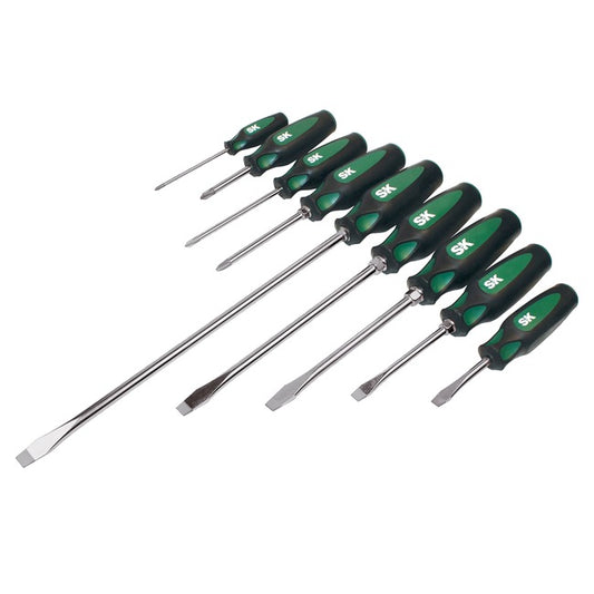 SK Tools - 9 Piece CushionGrip Combination Screwdriver Set