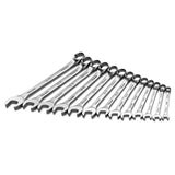 SK Tools - 13 Piece 6 Point Metric Regular Combination Chrome Wrench Set