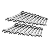 SK Tools - 20 Piece 12 Pt SAE/Metric Short Combination Wrench Set