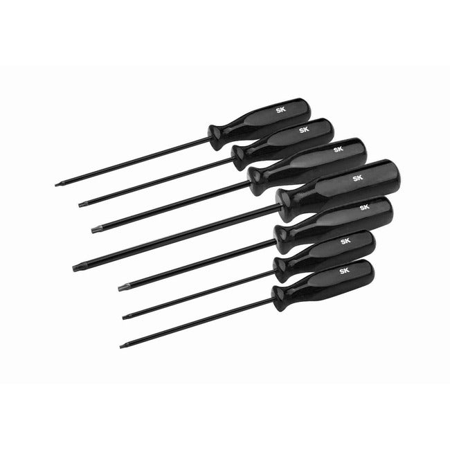 SK Tools - 7 Piece SureGrip Torx Screwdriver Set - Black Handle