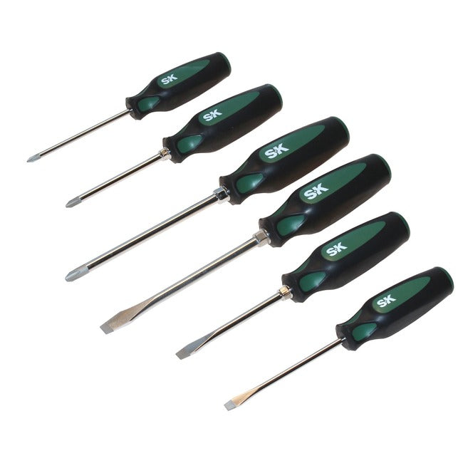 SK Tools - 6 Piece CushionGrip Automotive Screwdriver Set