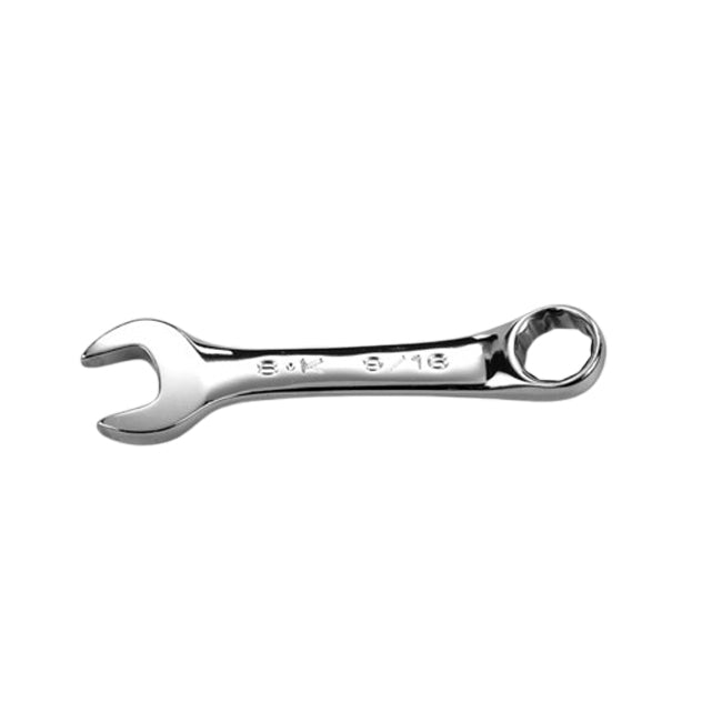 SK Tools - 9/16 in.- 12 Point Fractional Short Combination Chrome Wrench