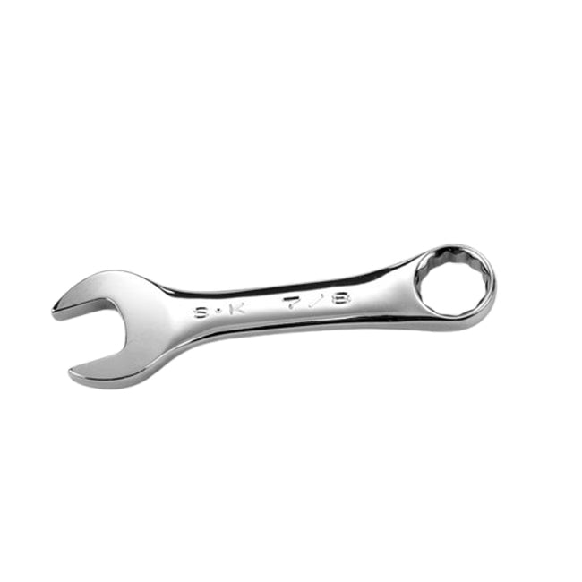 SK Tools - 7/8 in.- 12 Point Fractional Short Combination Chrome Wrench