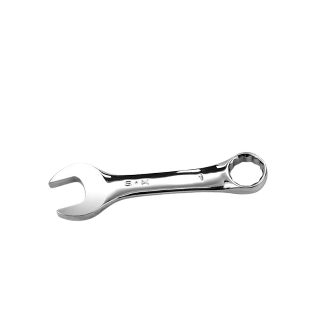 SK Tools - 1 in.- 12 Point Fractional Short Combination Chrome Wrench