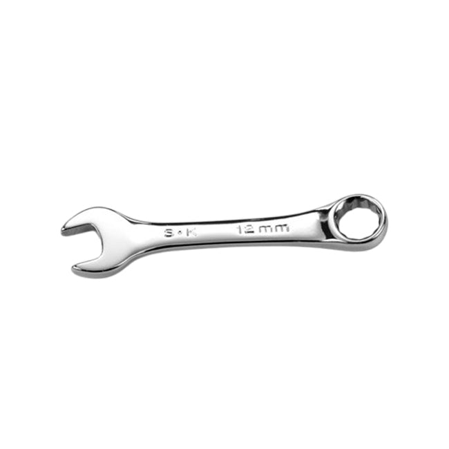 SK Tools - 12 mm 12 Point Metric Short Combination Chrome Wrench