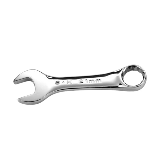 SK Tools - 21 mm 12 Point Metric Short Combination Chrome Wrench