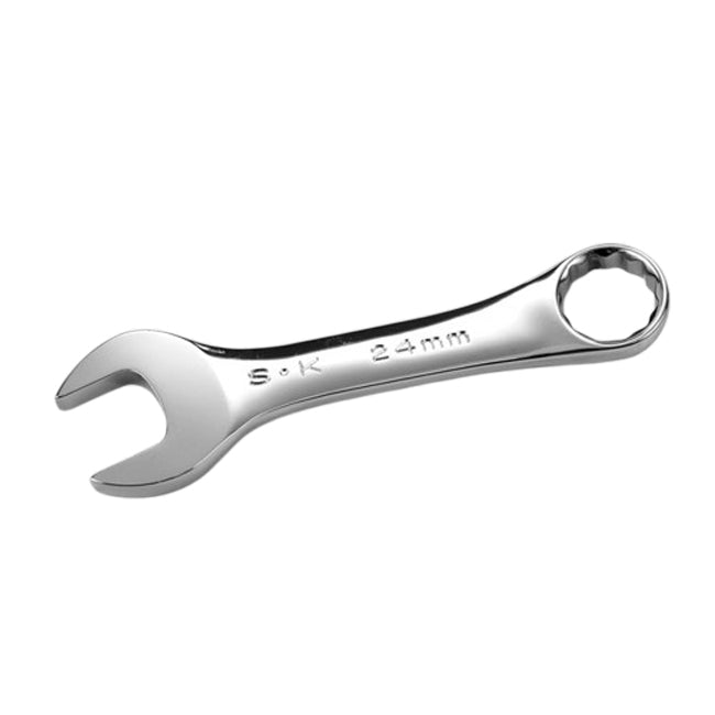 SK Tools - 24 mm 12 Point Metric Short Combination Chrome Wrench