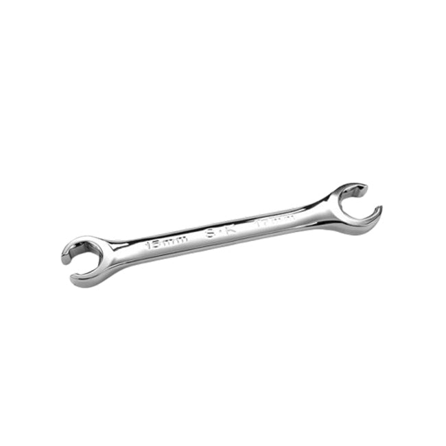 SK Tools - 15 mm x 17 mm Regular Metric Flare Nut Chrome Wrench