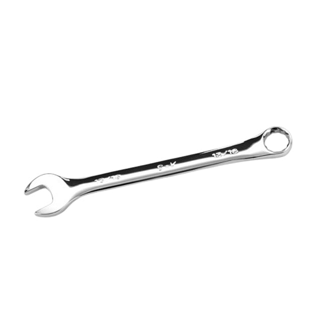 SK Tools - 13/16 in.- 12 Point Fractional Regular Combination Chrome Wrench