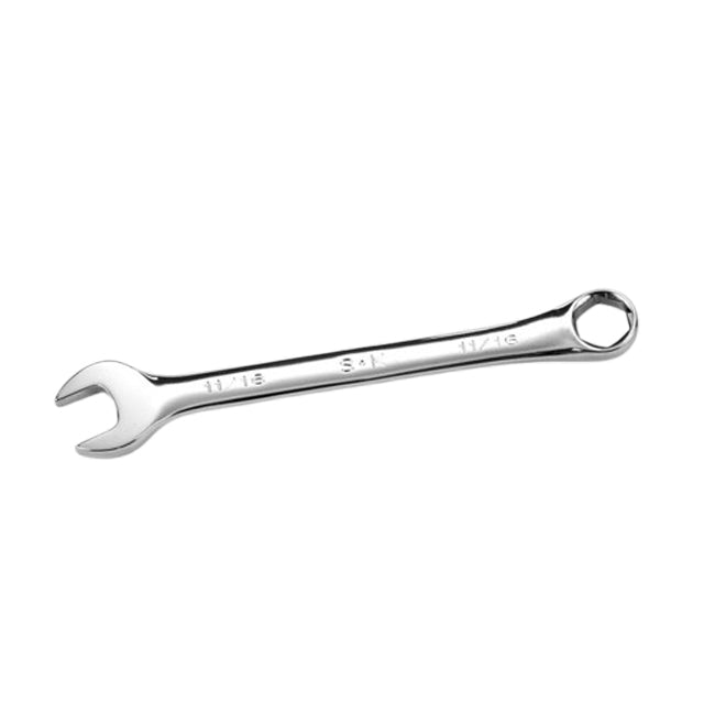 SK Tools - 11/16 in.- 6 Point Fractional Regular Combination Chrome Wrench