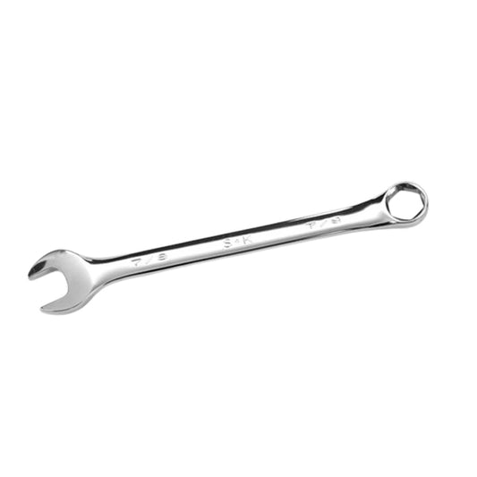 SK Tools - 7/8 in.- 6 Point Fractional Regular Combination Chrome Wrench