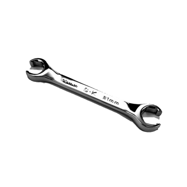 SK Tools - 19 mm x 21 mm Regular Metric Flare Nut Chrome Wrench