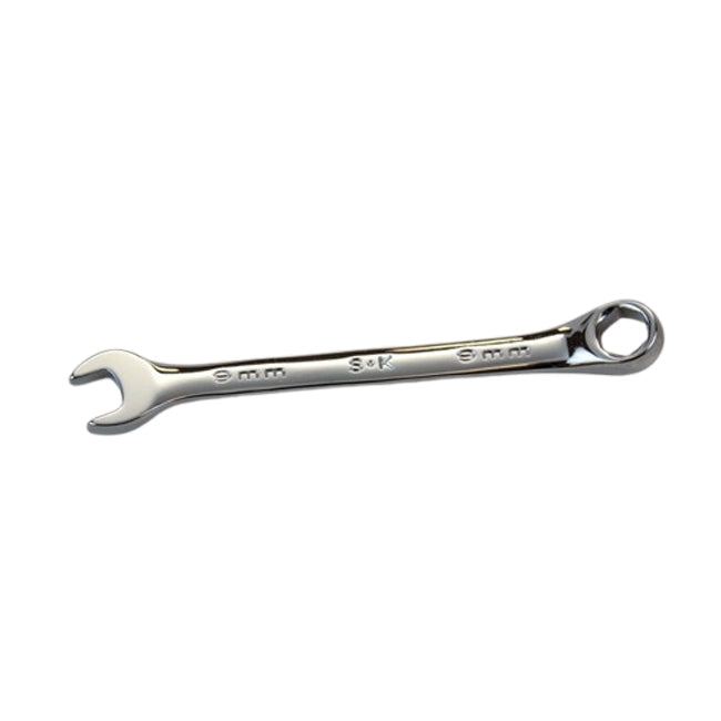 SK Tools - 9 MM 6 POINT METRIC REGULAR COMBINATION CHROME WRENCH