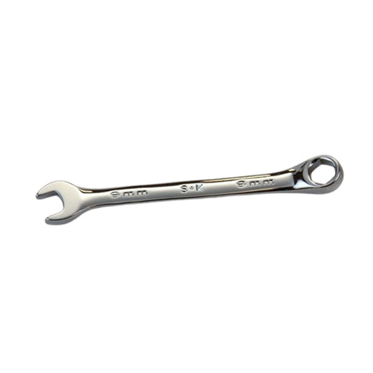 SK Tools - 9 MM 6 POINT METRIC REGULAR COMBINATION CHROME WRENCH