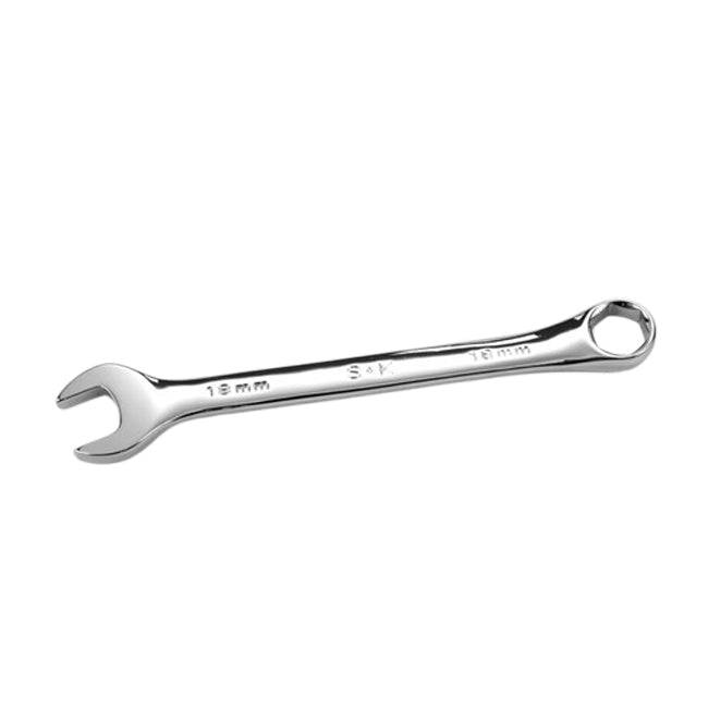SK Tools - 18 mm 6 Point Metric Regular Combination Chrome Wrench