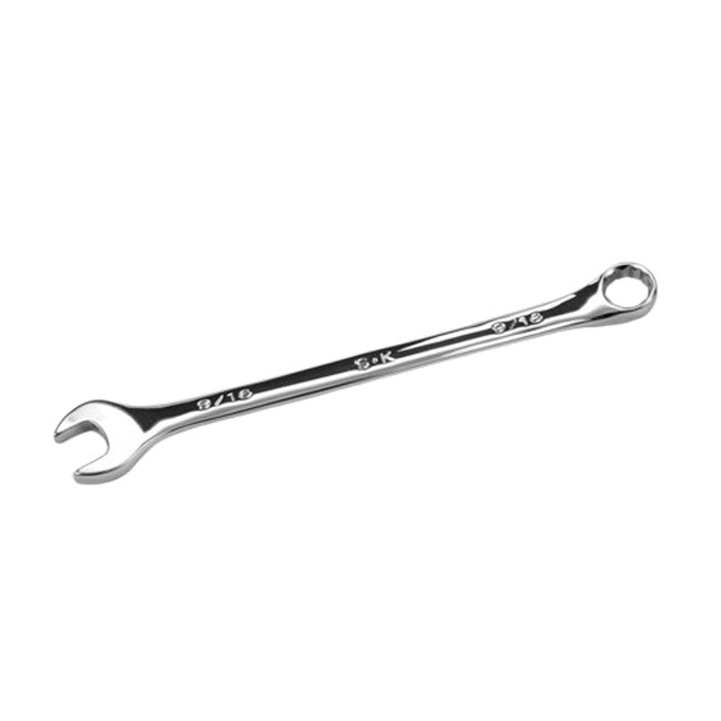 SK Tools - 9/16 in.- 12 Point Fractional Long Combination Chrome Wrench