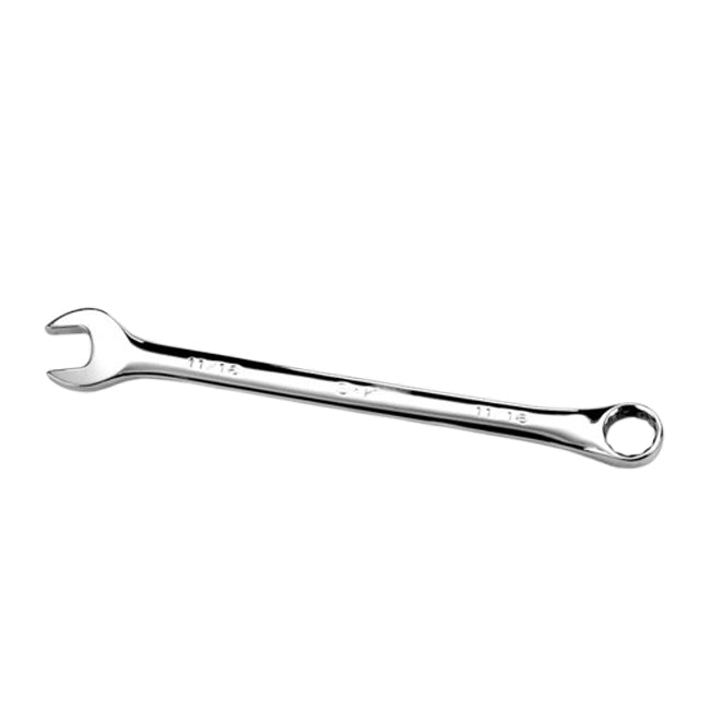 SK Tools - 11/16 in.- 12 Point Fractional Long Combination Chrome Wrench
