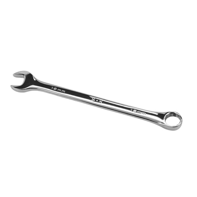 SK Tools - 18 mm 12 Point Metric Long Combination Chrome Wrench