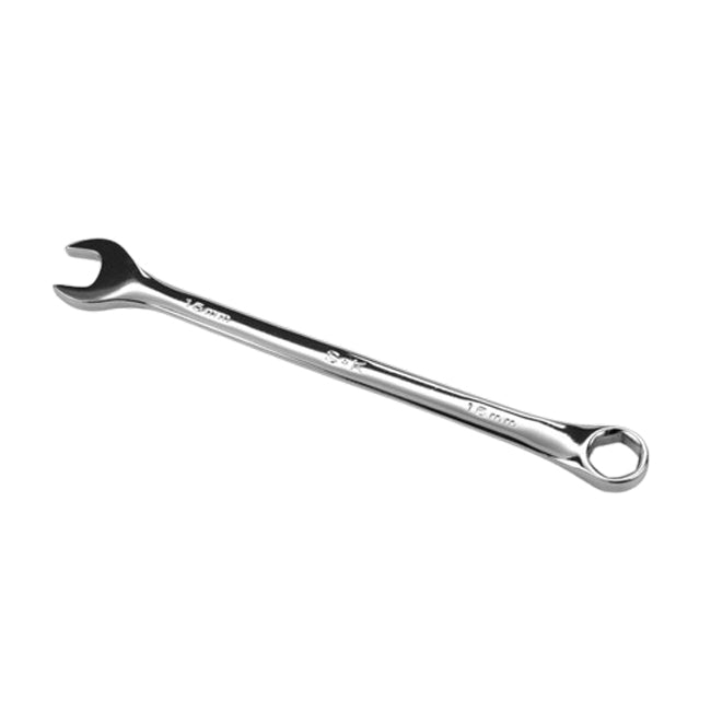 SK Tools - 15 mm 6 Point Metric Long Combination Chrome Wrench