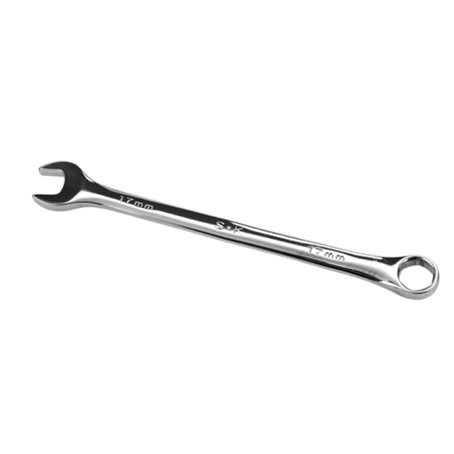 SK Tools - 17 mm 6 Point Metric Long Combination Chrome Wrench