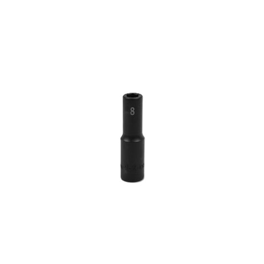 SK Tools - 8 mm 3/8 in.- Drive 6 Point Deep Metric Impact Socket