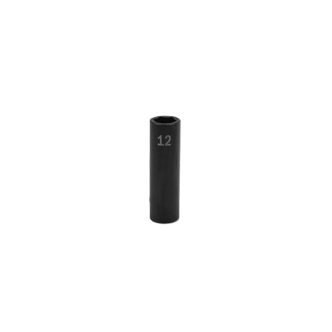 SK Tools - 12 mm 3/8 in.- Drive 6 Point Deep Metric Impact Socket