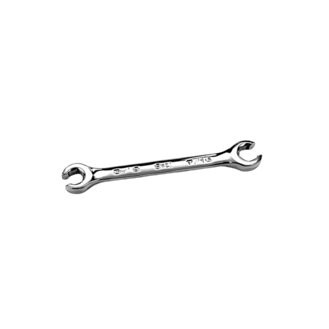 SK Tools - 3/8 in.- x 7/16 in.- Fractional Regular Flare Nut Chrome Wrench