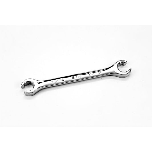 SK Tools - 1/2 in.- x 9/16 in.- Fractional Regular Flare Nut Chrome Wrench