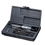 SK Tools - 29 Piece Adjustable Torque Screwdriver and Bit Set 36 in. lbs. / 0.2-4 Nm