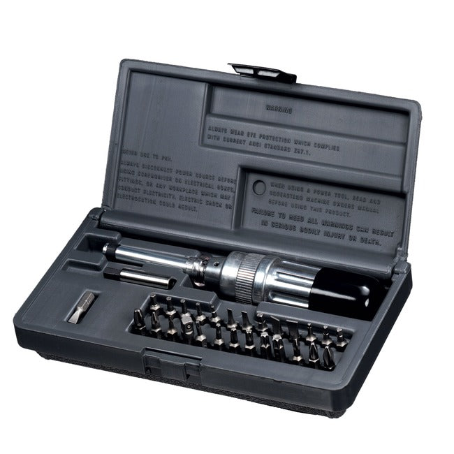 SK Tools - 29 Piece Adjustable Torque Screwdriver and Bit Set 36 in. lbs. / 0.2-4 Nm