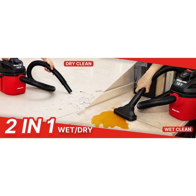 Shop-Vac 5430029 Cordless 1 Gallon Wet/Dry Vac