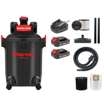 Shop-Vac 5430031 Rechargeable 20V Cordless 10 Gallon Lithium-Ion Wet/Dry Vac