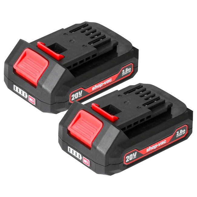 Shop-Vac 5430042 20V Lithium Battery 2.0Ah-2 Pack