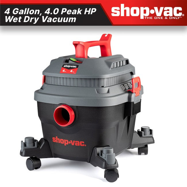 Shop-Vac 5430096 4 Gallon 4.0 Peak HP Wet/Dry Vacuum