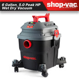 Shop-Vac 5430097 6 Gallon 5.0 Peak HP Wet/Dry Vacuum