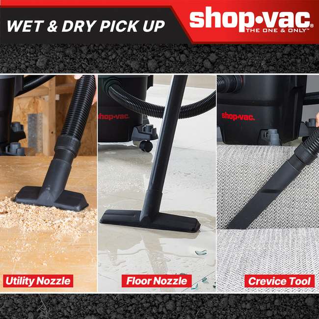 Shop-Vac 5430097 6 Gallon 5.0 Peak HP Wet/Dry Vacuum