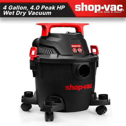 Shop-Vac 5430112 4 Gallon 4.5 Peak HP Wet/Dry Vacuum