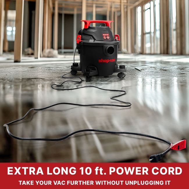 Shop-Vac 5430112 4 Gallon 4.5 Peak HP Wet/Dry Vacuum