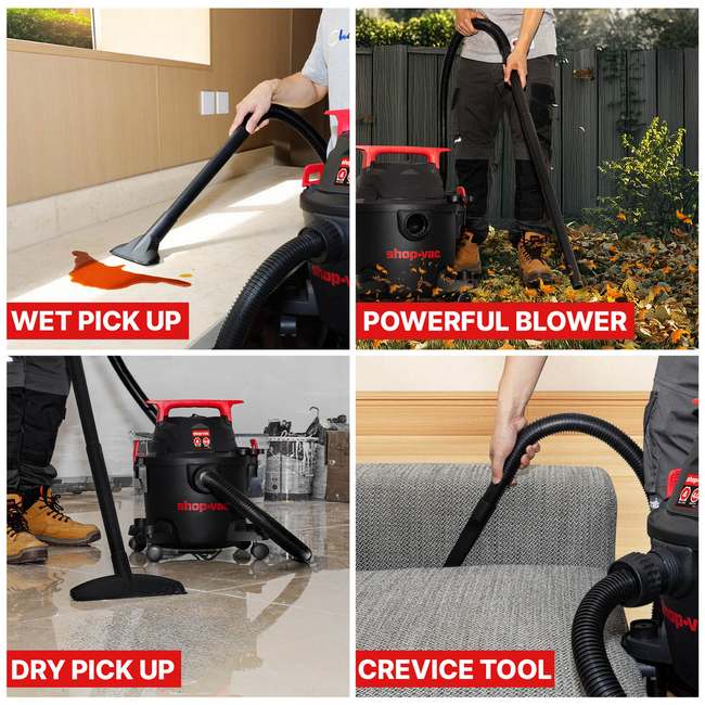 Shop-Vac 5430112 4 Gallon 4.5 Peak HP Wet/Dry Vacuum