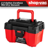 Shop-Vac 5430122 20V 2.5 Gallon Cordless Wet/Dry Vacuum
