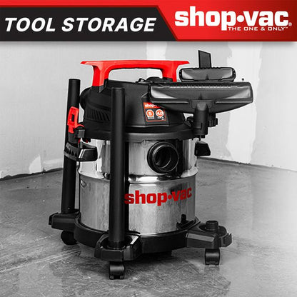 Shop-Vac 5430162 5 Gallon 4 Peak HP Stainless Steel Wet/Dry Vacuum