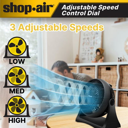 Shop-Vac 5430165 Shop-Air® 8" Wall-Mounted Desk Fan