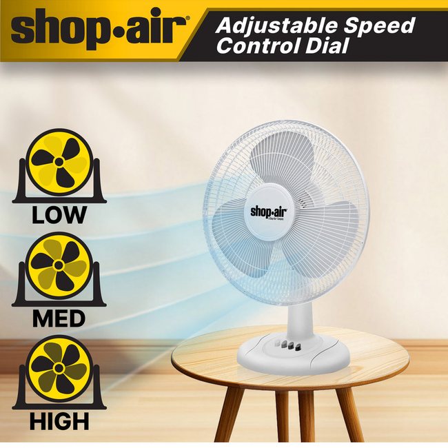 Shop-Vac 5430167 Shop-Air® 12" Oscillating Table Fan
