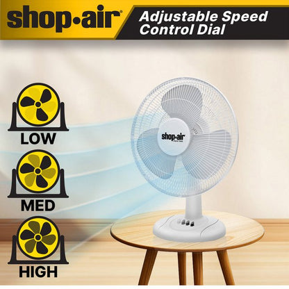 Shop-Vac 5430167 Shop-Air® 12" Oscillating Table Fan