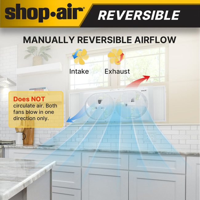 Shop-Vac 5430169 Shop-Air® 9" Twin Window Fan