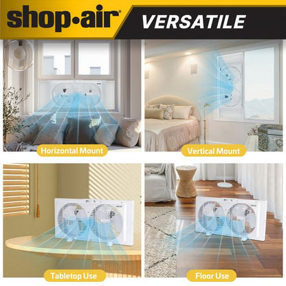Shop-Vac 5430169 Shop-Air® 9" Twin Window Fan