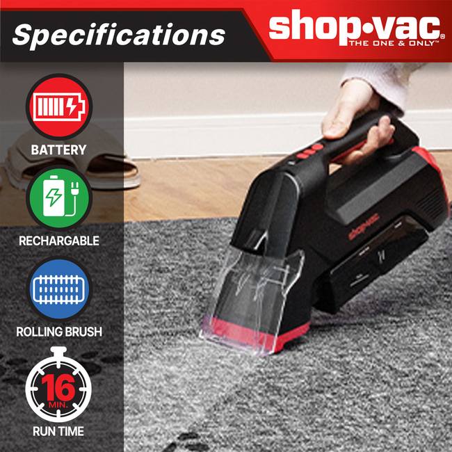 Shop-Vac 5430211 3-in-1 Cordless Spot Cleaner
