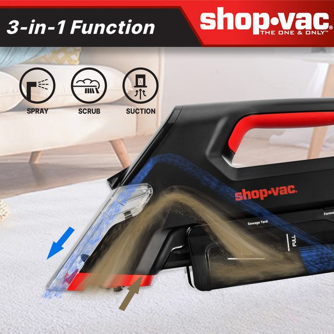 Shop-Vac 5430211 3-in-1 Cordless Spot Cleaner