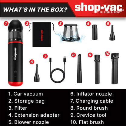 Shop-Vac 5430231 2-in-1 Cordless Car Vacuum