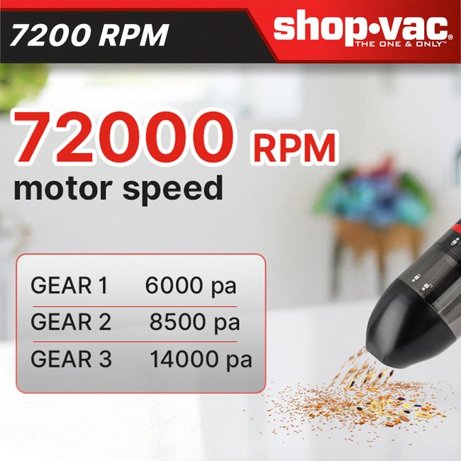 Shop-Vac 5430231 2-in-1 Cordless Car Vacuum